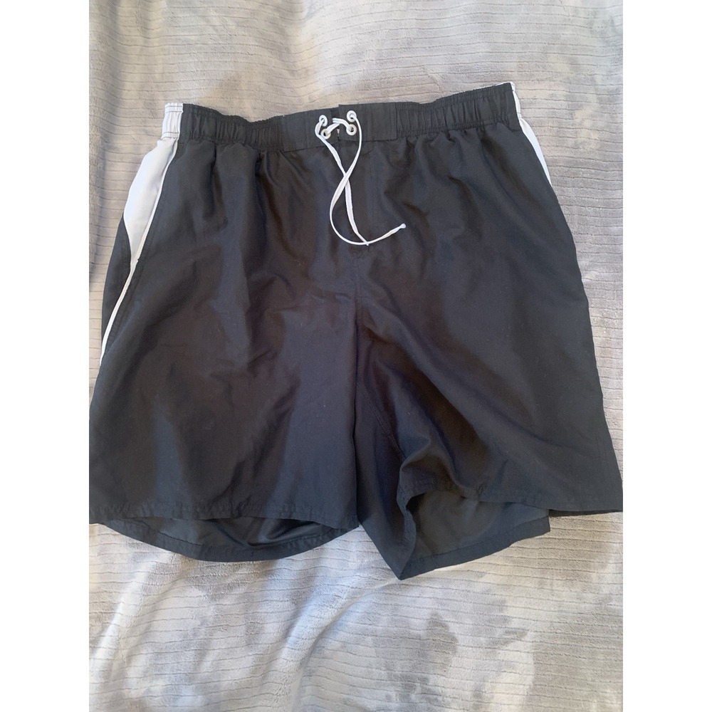 Nike‎ Mens Shorts Swimsuit XX Large Black  Beach Drawstring